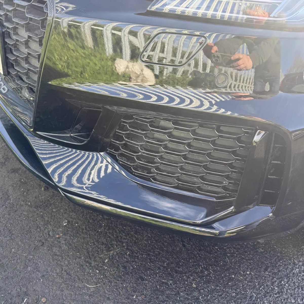 Front bumper repair after repair